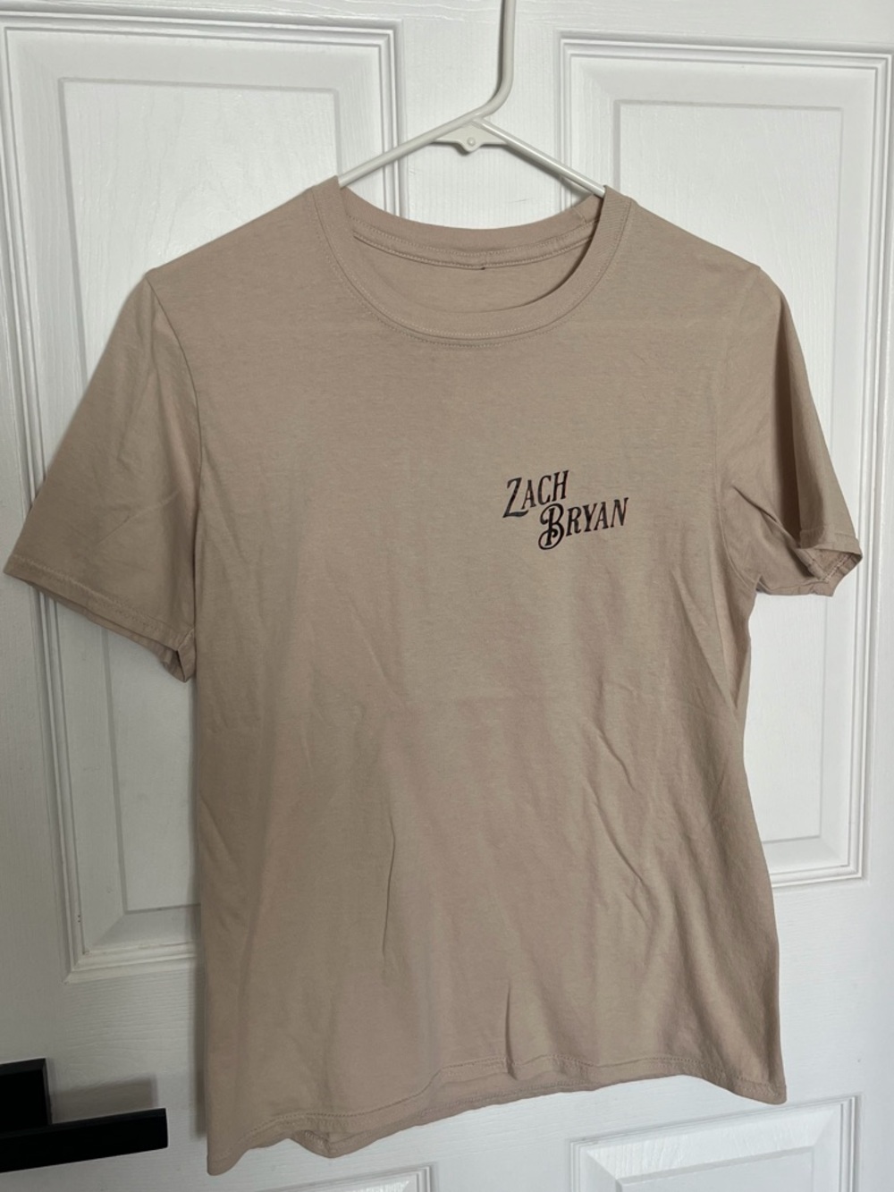 Zach Bryan Short-Sleeve Crewneck T-Shirt with Sun to Me lyrics - adult small